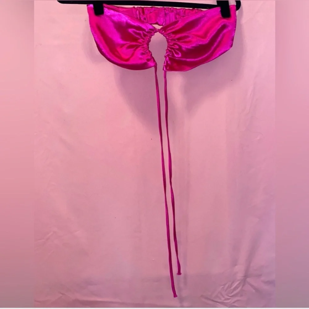 Top Shop Skirt Set Pink Fuchsia Halter Straples Hot Summer Island 6 Small/Medium - Picture 8 of 16